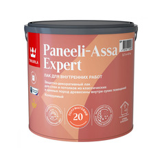 Лак для дерева Tikkurila Paneeli-Assa Expert (Панели-Ясся), акрилатный, полуматовый, база