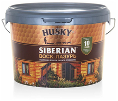 Воск-лазурь декоративно-защитный состав для древесины husky siberian 2,5л орегон