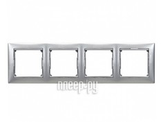 Рамка Legrand Valena 4 поста Aluminum 770154