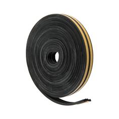 Уплотнитель для окон и дверей UBL010E E-профиль на клейкой основе, цвет черный, 5443391 Tundra