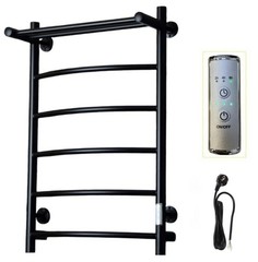 Электрический полотенцесушитель Тругор Пэк сп 5 П ВГП 32 мм 80х50 универсальный черный Тру