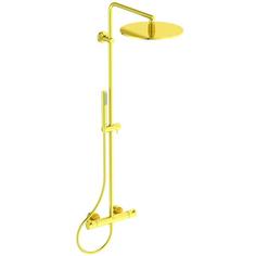 Душевая система Ideal Standard CERATHERM T125 со смесителем, шлифованное золото A7589A2