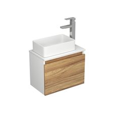 Тумба с раковиной и смесителем Bau (Тумба 50 + раковина 38х24 + смеситель) Bauedge