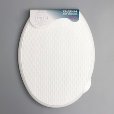 Сиденье для унитаза Виолет «Ротанг», цвет белый Violet