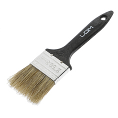 Кисть плоская ЛОМ, натуральная щетина, пластиковая рукоятка, 2", 50 мм Lom