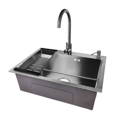 Комплект мойка, смеситель, дозатор, сифон EMB-119 Satine Emar