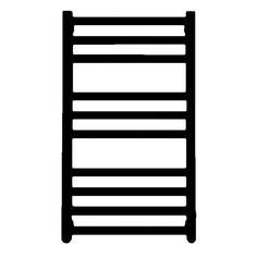 Электрический полотенцесушитель Grota Vento 530x900 с терморегулятором 300W (черный)