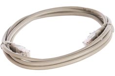 Патч-корд RJ45 - RJ45, 4 пары, UTP, категория 5е, 2 м, серый, TWT TWT-45-45-2.0-GY No Brand