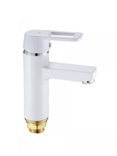 Смеситель для раковины Potato, хром, белый P1030-7