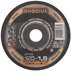 Отрезной тонкий диск HydroProtect RHODIUS по нержавеющей стали, для болгарки/УШМ, чистый б