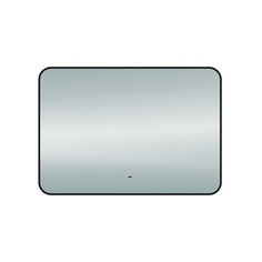 Зеркало Teymi Solli Black Soft Line 100x70, LED подсветка, сенсор на взмах