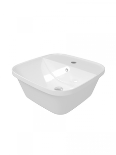 Раковина Teymi Solli 43 artceramic, накладная/врезная с полкой под смеситель,белая T50205