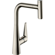 Кухонный смеситель 300 1j, Eco Talis Sel Hansgrohe 72826800, под сталь