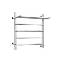 Водяной полотенцесушитель Роснерж Трапеция L108101 60x60 с полкой и боковым подключением 4