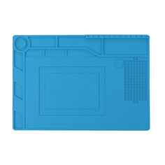 Коврик силиконовый IQFUTURE IQ-SMAT-39x27 термостойкий 39x27 см, синий