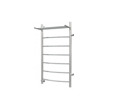 Водяной полотенцесушитель Роснерж Дуга L104101 100x40 с полкой и боковым подключением 700,