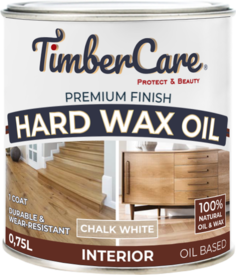 Масло для дерева с твердым воском Hard Wax Color Oil, Белый мел/ Chalk White, 0.75 л Timber Care