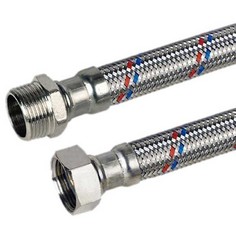 Гибкая подводка для воды 1/2" г/ш 40 cм TIM