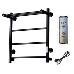 Полотенцесушитель электрический ТРУГОР Аспект с полкой 60х50, цвет черный