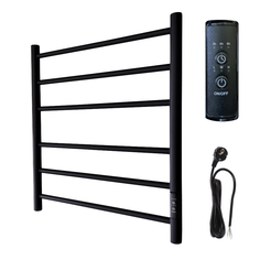 Полотенцесушитель электрический вид 10 600х500 правый скр монтаж черный матовый Маргроид