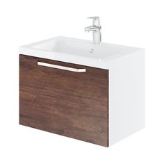 Тумба с раковиной подвесная Итана Nature 60 597х378х437