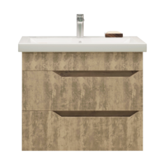 Тумба EvaGold Liberty 80 травертин с умывальником Cersanit Como 80 (комплект)