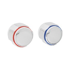 Ручка на смеситель ZEIN Z104, для кран-букс со штоком на 20 шлицов, цинк, 2шт, хром