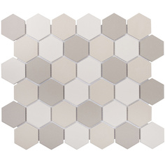 Мозаика Starmosaic Hexagon small LB Mix Antid бежевая керамическая 325х282х6 мм (1 шт)