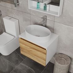 Комплект для ванной, 4 предмета Bau (Тумба 60 + раковина 50х36 + смеситель + выпуск) Bauedge