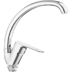 Смеситель для кухни с боковой ручкой, силумин, цвет хром OUTE T34113В