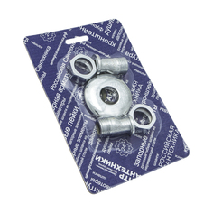 РЕМКОМПЛЕКТ ДЛЯ СМЕСИТЕЛЕЙ ОТЕЧ. (ГАЙКА, ПАТРУБОК, ОТРАЖАТЕЛЬ, ПРОКЛАДКА) 2 ШТ. (1/50) Центр Сантехники