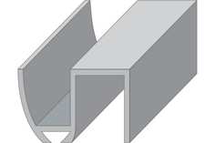 Palladium Направляющая нижняя для раздвижных дверей N3 1 метр 12057