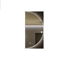 Зеркало круглое парящее Муза 70*35 1/2 половина для ванной с нейтральной LED-подсветкой о Alias