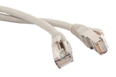 Патч-корд RJ45 - RJ45, 4 пары, FTP, категория 5е, 3 м, серый, TWT TWT-45-45-3.0/S-GY No Brand