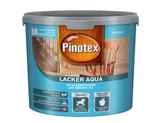 Лак для мебели и стен Pinotex Lacker Aqua 70 на водной основе, глянцевый, 2,7 л