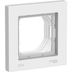 Рамка влагозащищенная IP44 Schneider Electric AtlasDesign 1 пост. Белая