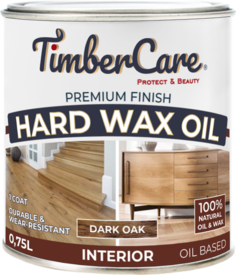Масло для дерева с твердым воском Hard Wax Color Oil, Темный дуб/ Dark Oak, 0.75 л Timber Care