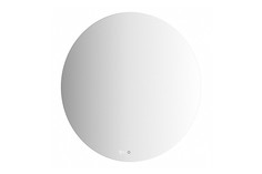 Зеркало круглое Муза D55 для ванной с холодной LED-подсветкой и часами Alias