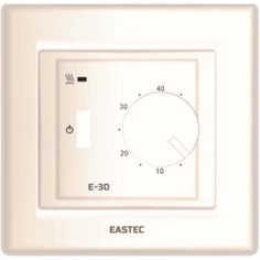 Терморегулятор Eastec E-30 для теплых полов и обогревателей, кремовый. Встраиваемый