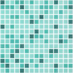 Мозаика Corsa Deco Sky голубой микс из стекломассы 327х327х4 мм матовая 10 шт.=1,069 кв.м