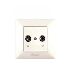 Panasonic Karre Plus Slim WKTT04612SL-RU TV-SAT проходная 11 дБ Silver без рамки No Brand