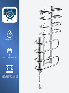 Полотенцесушитель электрический с терморегулятором ФЛАГМАН Каскад Мини 400x800x150 Flagman