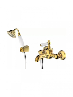 Смеситель для ванны с душем Bravat ART RIVER короткий нос F675109G-B