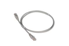 Патч-корд RJ45 - RJ45, 4 пары, UTP, категория 5е, 0.3 м, серый, TWT TWT-45-45-0.3-GY No Brand