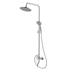 Душевая система со смесителем для ванны и душа c изливом Dorff Prime D0740900, хром