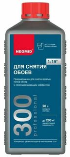 Очиститель NEOMID 300 Состав для снятия обоев 1л. концентрат 1:19