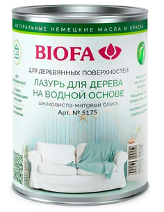 Лазурь для дерева Biofa 5175 (на водной основе) / Лазурь для дерева Биофа 5175 1 литр ,