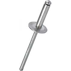 MESSER Заклепка вытяжная алюминий/сталь открытая AlMg 1.5%/St; 4,0x16x12; Борт:Увеличенный