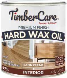 Масло для дерева с твердым воском Hard Wax Color Oil Прозрачное полуматовое, 0.75 л Timber Care