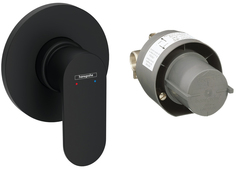 Смеситель для душа hansgrohe Rebris S, скрытого монтажа,72648670, матовый черный